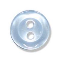 impex scalloped edge polyester buttons 17mm pale blue