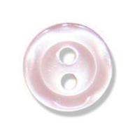 impex scalloped edge polyester buttons 17mm pale pink