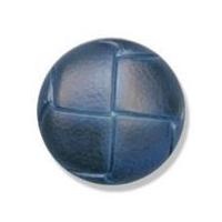 Impex Imitation Leather Shank Buttons 24mm Navy