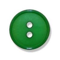 impex 2 hole flat top narrow rim buttons 21mm emerald green