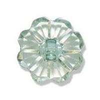 Impex Clear Flower Buttons 20mm Green