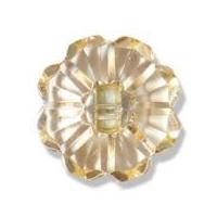 Impex Clear Flower Buttons 20mm Yellow