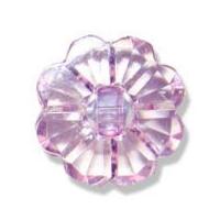 Impex Clear Flower Buttons 24mm Lilac