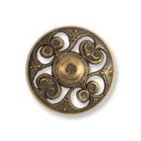 Impex Metal Filigree Buttons 24mm Bronze