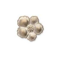 impex metal flower buttons 21mm antique bronze