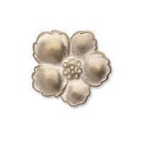 Impex Metal Flower Buttons 25mm Antique Bronze