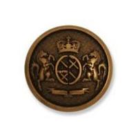 Impex Military Metal Crest Buttons Bronze