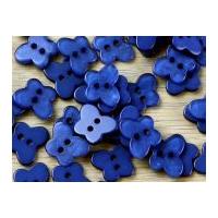 Impex Pearlised Butterfly Shape Buttons Dark Blue