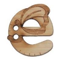 Impex Wood Alphabet Letter Butto...