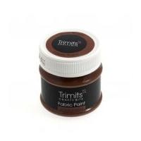 impex fabric paint pot dark brown