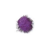 impex craft pompoms metallic purple