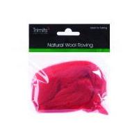 Impex Natural Wool Roving Cranberry