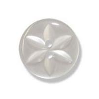 Impex Polyester Star Buttons 10mm White