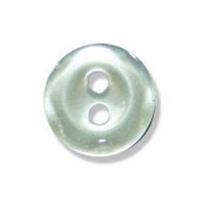 impex scalloped edge polyester buttons 10mm green