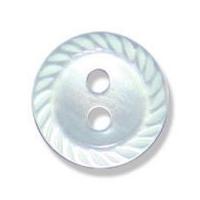 impex cut edge polyester buttons 13mm pale blue