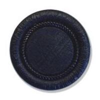 Impex Matt Shank Double Rim Buttons Black