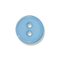 Impex 2 Hole Flat Top Narrow Rim Buttons 11mm Pale Blue