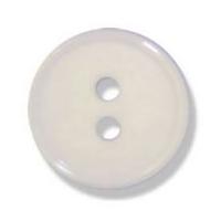 impex 2 hole flat top narrow rim buttons 21mm white