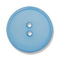 impex 2 hole flat top narrow rim buttons 24mm pale blue