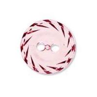 impex 2 hole crystal buttons 24mm peach