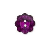 Impex Diamante Flower Buttons Purple