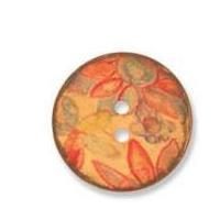 Impex Coconut Flower Buttons 21mm Brown