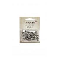 Impex Pyramid Shape Sew On Metal Studs Silver