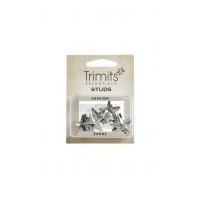 Impex Star Shape Sew On Metal Studs Silver