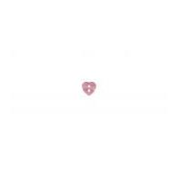 impex 2 hole heart shape buttons light pink