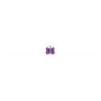 Impex Novelty Butterfly Shaped Buttons Purple