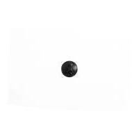 Impex Round Imitation Leather Emblem Buttons Black