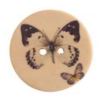 impex round butterfly patterned buttons