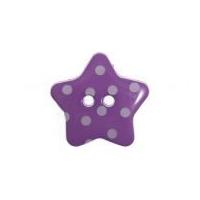 impex spotty print star shape buttons