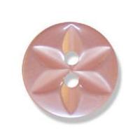 Impex Polyester Star Buttons 13mm Pink