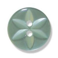 Impex Polyester Star Buttons 17mm Dark Teal