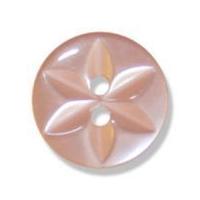 Impex Polyester Star Buttons 17mm Peach