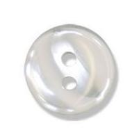 Impex Polyester Stripe Buttons White