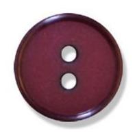 impex 2 hole flat top narrow rim buttons 24mm burgundy