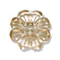 Impex Clear Flower Buttons 20mm Beige
