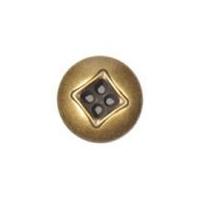 Impex 4 Hole Metal Buttons 28mm Bronze