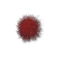 Impex Craft PomPoms Metallic Red