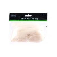 Impex Natural Wool Roving White