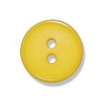 Impex 2 Hole Flat Top Narrow Rim Buttons 18mm Yellow