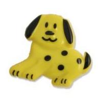 Impex Dog Shape Buttons 18mm Yellow