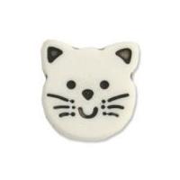 Impex Kitten Shape Buttons 13mm White