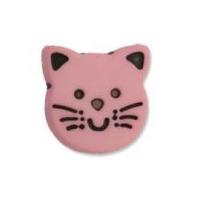 Impex Kitten Shape Buttons 13mm Pink