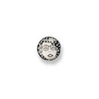 impex art deco retro face buttons 18mm black white