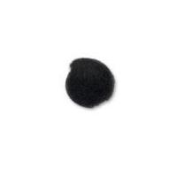 impex threadable pompoms with holes black