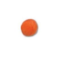 impex threadable pompoms with holes orange