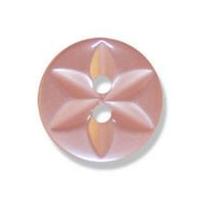 Impex Polyester Star Buttons 10mm Pink